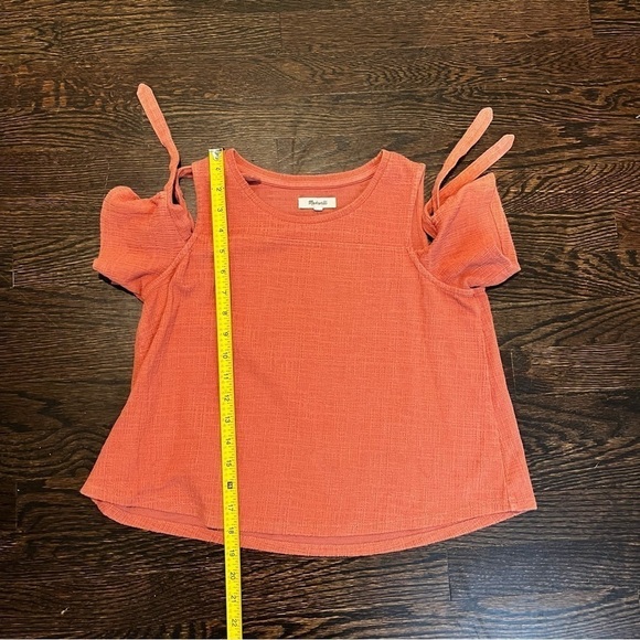 Women’s | Madewell Tie Cold Shoulder Textured Blouse | XXS - Picture 8 of 8